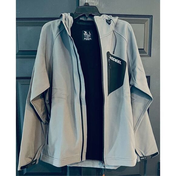 Rodeel Men's Softshell Front-zip Jacket Fleece Lined Windproof - Picture 6 of 6